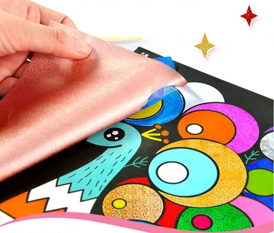 Children's Handmade DIY Colorful Magical Art Stickers