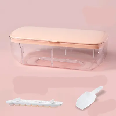 Ice Cube Tray With Storage Box Quick Demould Ice Cube Moulds Lazy Ice Maker For Cocktail Whiskey Bar Kithcen Tools Accessories