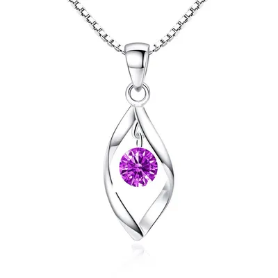 Zircon Twist Fashion Necklace Pendant