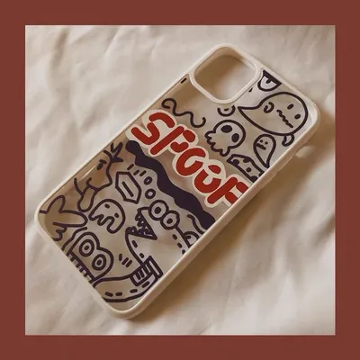 Mobile Phone Case Graffiti Transparent Silicone