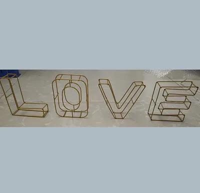 Home Crafts Creative Metal Iron Art 26 English Letters Simple Desktop