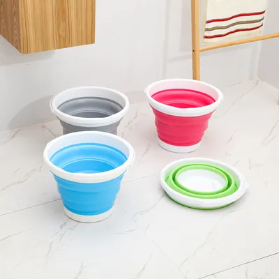 Portable Cleaning Housework Outdoor Car Supplies Telescopic Water Bucket