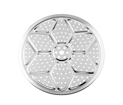 Stainless Steel Steamed Slices Thickened Kitchen Steamed Buns Fish Steamer Slices 18-40cm Multi-Specification Restaurant Multi-purpose Cooking Slices Steaming Grid