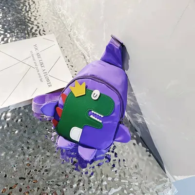 Cute cartoon dinosaur messenger bag