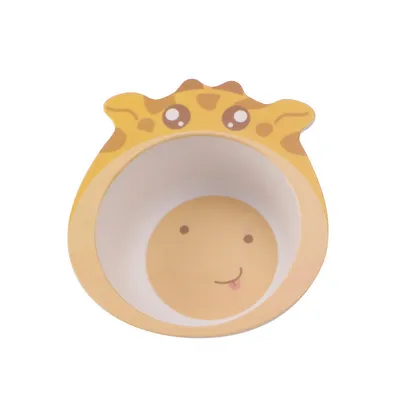 Cute cartoon bamboo fiber children's bowl
