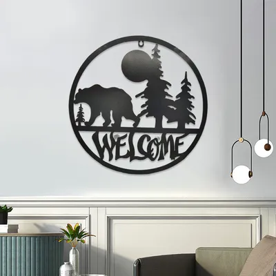 Modern Home Living Room Bedroom Wrought Iron Wall Hanging Decoration Crafts