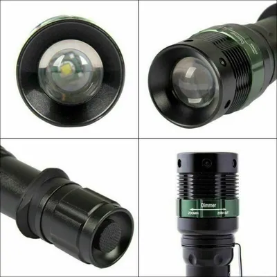 كشاف LED فائق السطوع بقوة 90000 لومن، كشاف يدوي قابل لإعادة الشحن