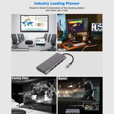 Type-c Docking Station 11-in-one With Hdmi Network Card All-in-one Converter