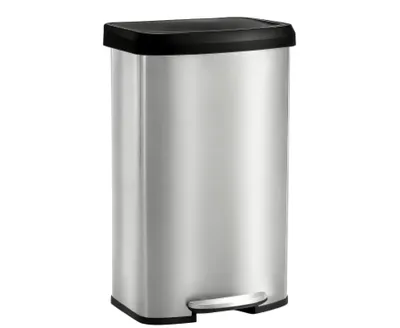 21 Gallon-80 Liter Kitchen Trash Can With Lid, Stainless Steel Garbage Can With Soft--Close Lid & Foot Pedal