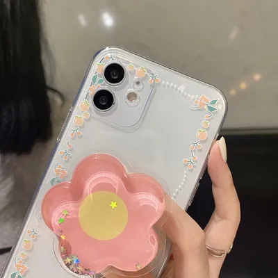 For IP Border Peach Phone Case