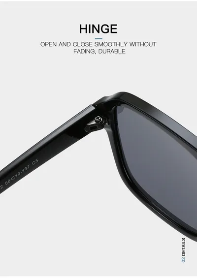 Square Double Beam Sunglasses Men And Women Retro Personality