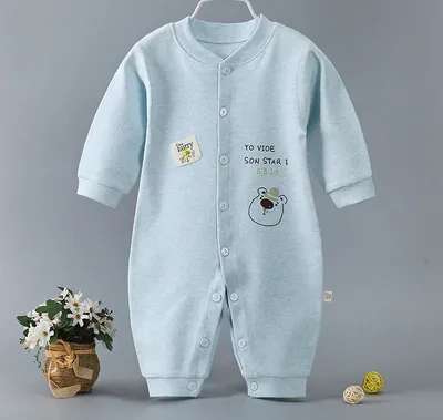 Spring new baby boneless one-piece long sleeves