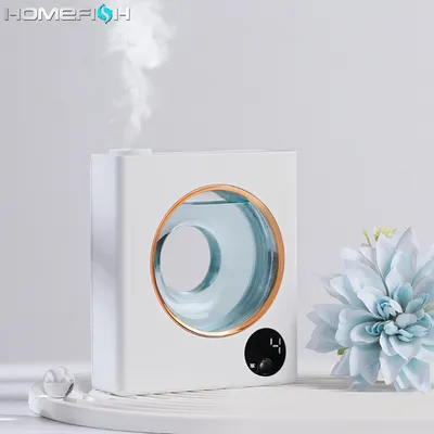 جهاز صغير أوتوماتيكي للعلاج بالروائح العطرية، يُثبت على الحائط، مناسب للاستخدام المنزلي والفندقي، مع موزع بخور قابل للشحن وبخاخ للزيوت العطرية.