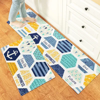 Kitchen Floor Mats Can Be Wiped Non-slip, Disposable Oil-proof, Dirt-resistant Drop-proof Waterproof Mat
