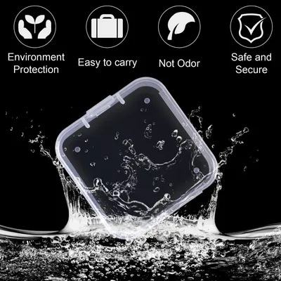 24 Pcs Mixed Sizes Clear Plastic Storage Containers, Small Rectangular Storage Organizer With Lid,Beads Storage Box For Storage Beads, Crafts, Jewelry, Clay, Crayons, Pins,Sewing, Cards