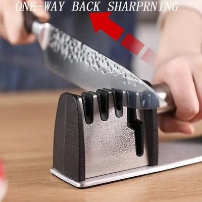 Non-slip Kitchen Knife Sharpener, Ergonomic Handle, Safe And Fast Knife Sharpening Tool, Suitable For Home And Restaurant Use.
