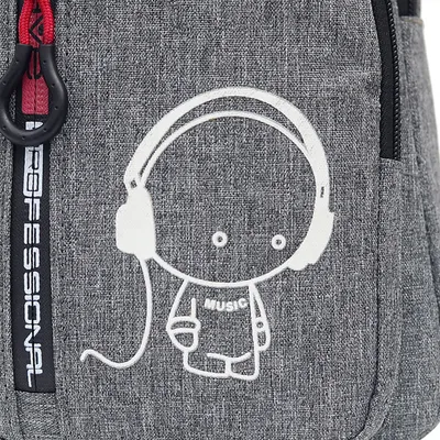 Men's nylon luminous chest bag