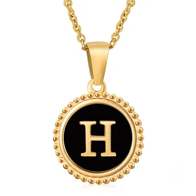 Fashion Stainless Steel Letter Necklace Female