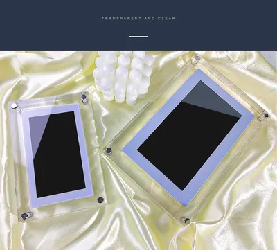 Digital Picture Frame Acrylic Video Player Digital Photo Frame Vertical Display With 1GB And Battery Type C Video Frame Gift For Loved