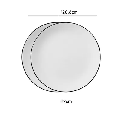 Household Round Western Food Knife And Fork Dinner Plate Dessert Plate