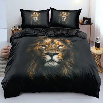 New Digital Lion Bedding Set