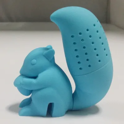 Home Supplies Food Silicone Squirrel Tea Drain