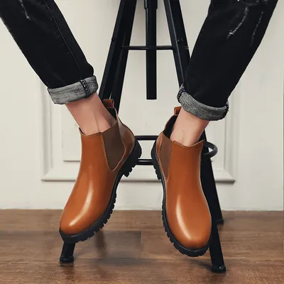 Leather Martin Boots Set Foot High-Top Men's Boots