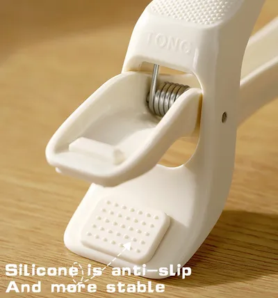Anti-scalding Silicone Non-slip Take Bowl Clip Hot Plate Gripper, Stainless Steel Pot Clip Pan Gripper, Durable Bowl Holder Tongs Plate Retriever, Anti-scalding Dish Gripper