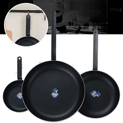 High Quality Household Flat Bottomed Aluminum Alloy Frying Pan