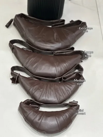 Hot-selling European And American Sheep Leather Croissant Bag For Foreign Trade, Crossbody Lazy-style Horn Bag, Vintage Genuine Leather Shoulder Crossbody Dumpling Bag