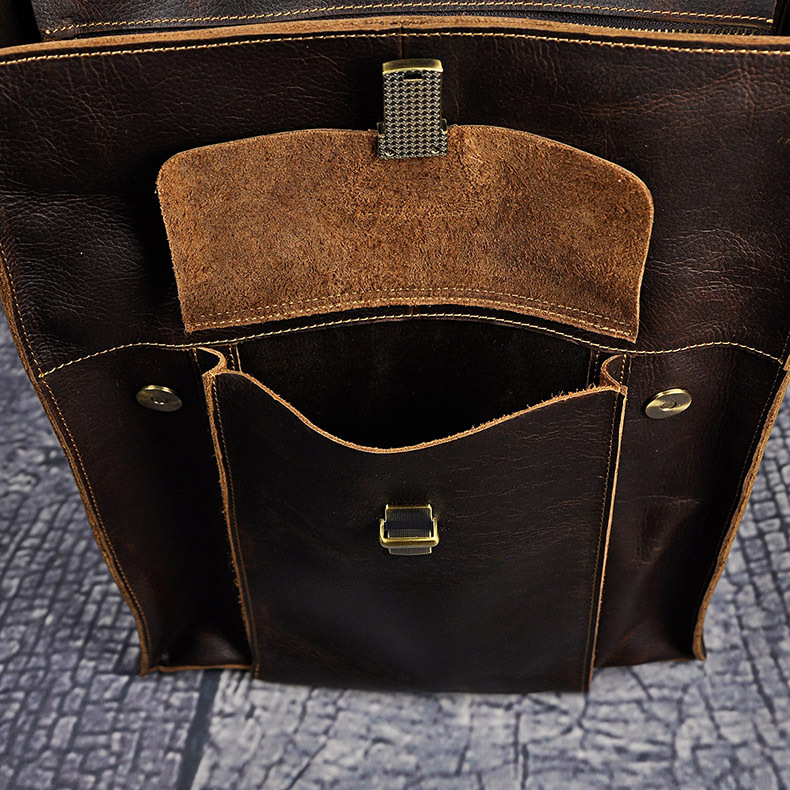 Leather Backpack Men