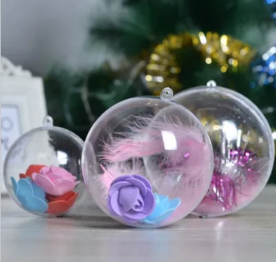 Pendant transparent colored balls