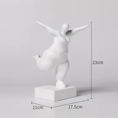 Modern Simple Fat Woman Abstract Figure Sculpture Home Living Room Hotel Window Crafts Furnishings