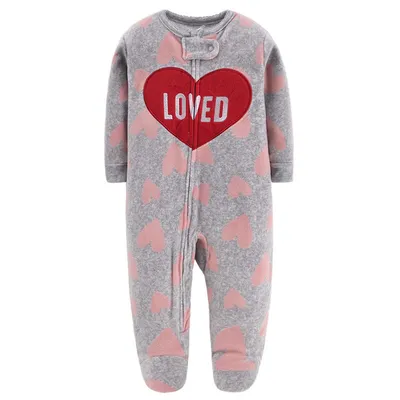 Baby wrap jumpsuit with zipper