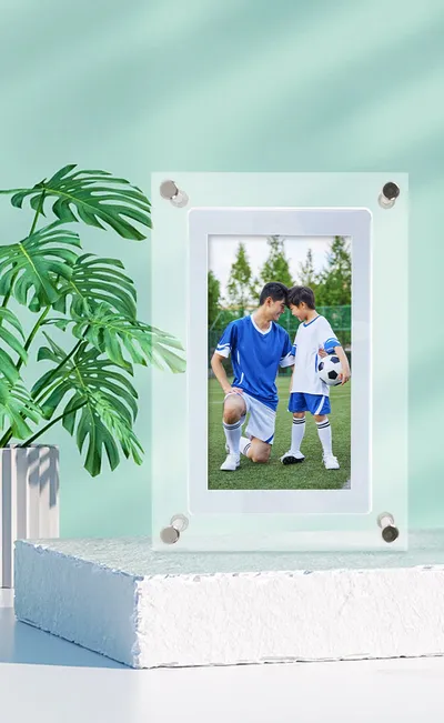 Digital Picture Frame Acrylic Video Player Digital Photo Frame Vertical Display With 1GB And Battery Type C Video Frame Gift For Loved