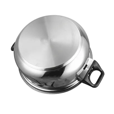 12 Piece Stainless Steel Cookware Saucepan Set Pan Pot Kitchen Cooking Glass Lid