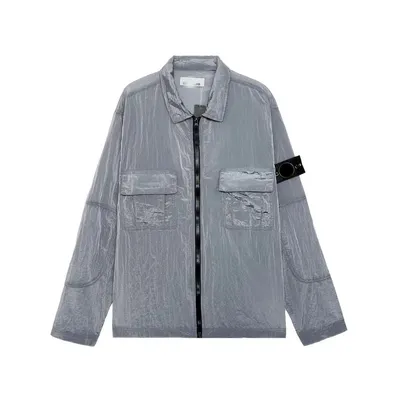 Early Spring New Simple Leisure Tooling Function Casual Trench Coat Polo Coat Shirt