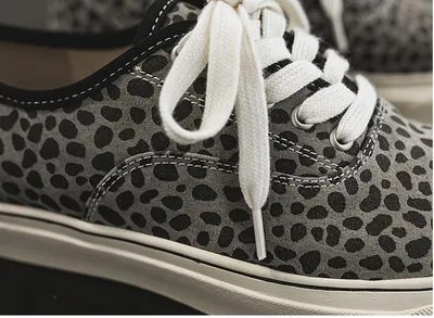 Low-Top Leopard Leather Casual Vintage British Sneakers