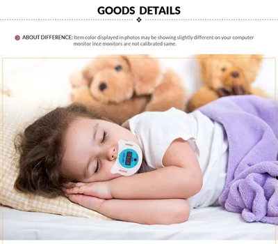 Baby pacifier digital thermometer