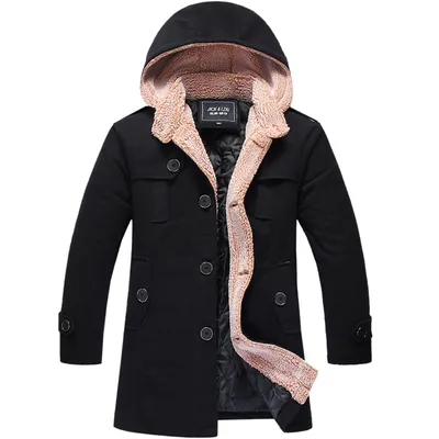 Medium length woolen coat
