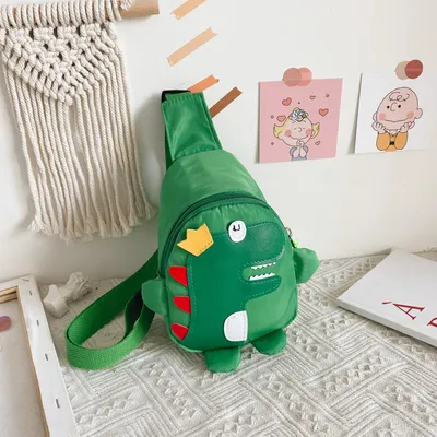Cute cartoon dinosaur messenger bag