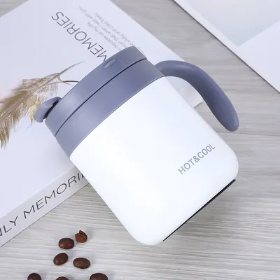 Stainless Steel Mug Portable Couple Style With Handle