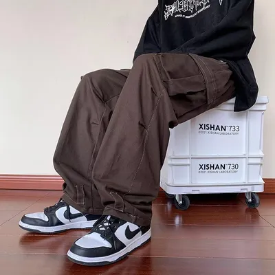 Men's Multi Pocket Straight Casual Trousers
