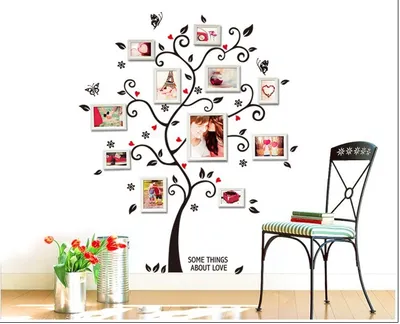 DIY Family Photo Frame Tree Wall Stickers Home Decor Room Room Wall Stickers Wall Decals Poster House Decoration Wall Stickers