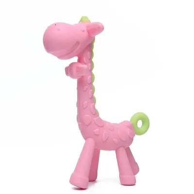 Giraffe Silicone Baby Molar Stick Teether Toy