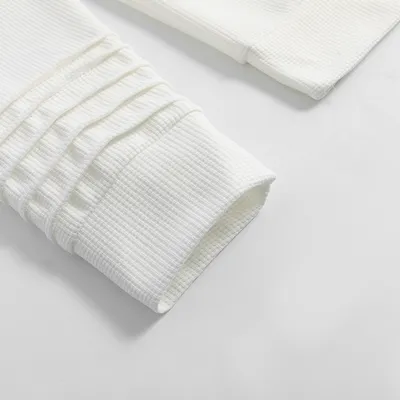 Men's Long-sleeved Shoulder Pleated Sweater