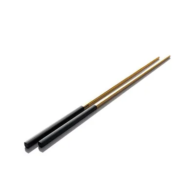 Home Creative Square European Chopsticks Spoon Tableware Black Gold Handle Long Chopsticks