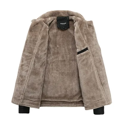 Men's Fur Leather Motorcycle Leather Casual PU