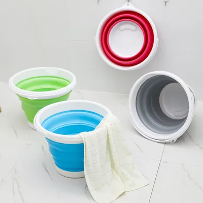 Portable Cleaning Housework Outdoor Car Supplies Telescopic Water Bucket