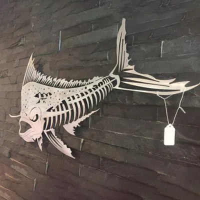 Metal Wrought Iron Indoor Pendant Marine Fish Craft